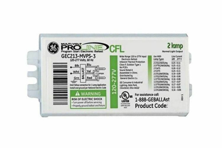 GEC242-MVPS-3W High Frequency Electronic Ballast, 42 W Lamp, 120/277 V AC, Programmed