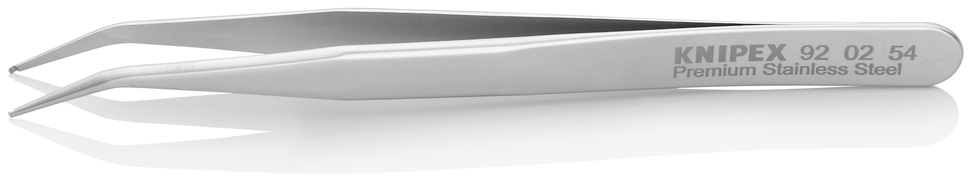 Premium Stainless Steel Positioning Tweezers-45°Angled-SMD, 4 3/4 in., 0.60 mm TT, 0.90 mm TW