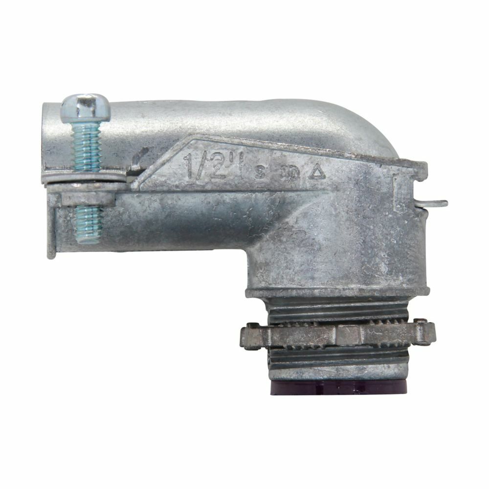 1746DC Insulated Squeeze Conduit Connector, 3-1/2 in Trade, For Use With Flexible Metal Conduit, Die Cast Zinc, Natural