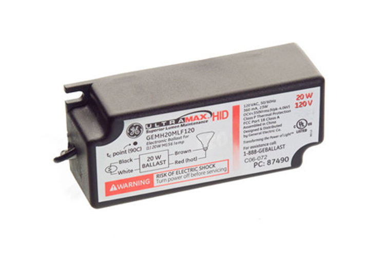 GEMH20-MLF-120 Electronic eHID HID Low Frequency Ballast, 20 W Lamp, 120 VAC, 1 Ballast Factor