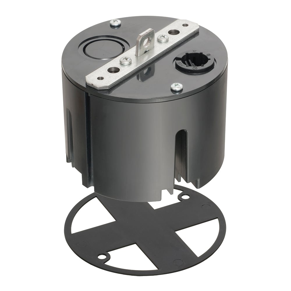 FB428SC T-Box With Metal Hanger, Plastic, 28 cu-in Capacity, 2 Knockouts, 3.875 in L x 4.365 in W x 4.355 in H