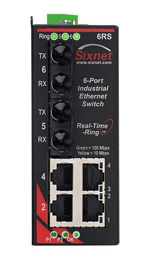 SLX-6RS Ethernet Ring Switch with Monitoring, ST 20km