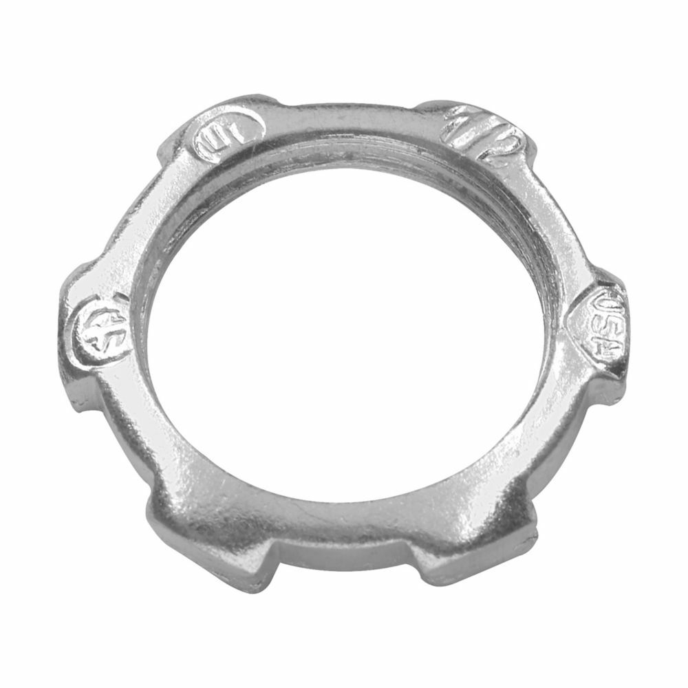 13DC Conduit Locknut, 1 in, For Use With Rigid/IMC Conduit, Die Cast Zinc