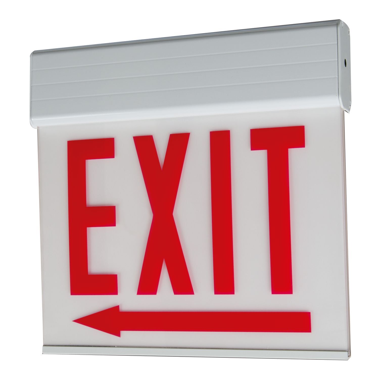 ECHX1ST Sure-Lites ECHX Exit Sign Trim, For Use With ECHX Series Recessed/Surface Mount EXIT Sign Housing, 2-LED Lamp, Single Sided Face, No Arrow, 4.5/4.9 W, 120/277 V, 0.02/0.04 A, Surface Mount, Anodized Aluminum