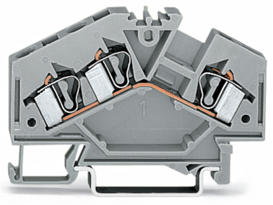 281-631 Terminal Block, 800 V AC, 32 A, 28 to 12 AWG Wire, DIN Rail Mount