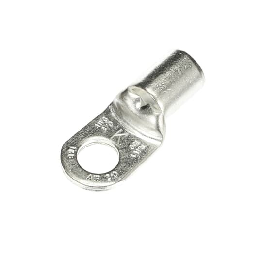 K975 Sta-Kon K Series Non-Insulated Ring Terminal, 2/0 AN to 3/0 AWG Conductor, 2.08 in L, Tubular Barrel, Copper, Metallic