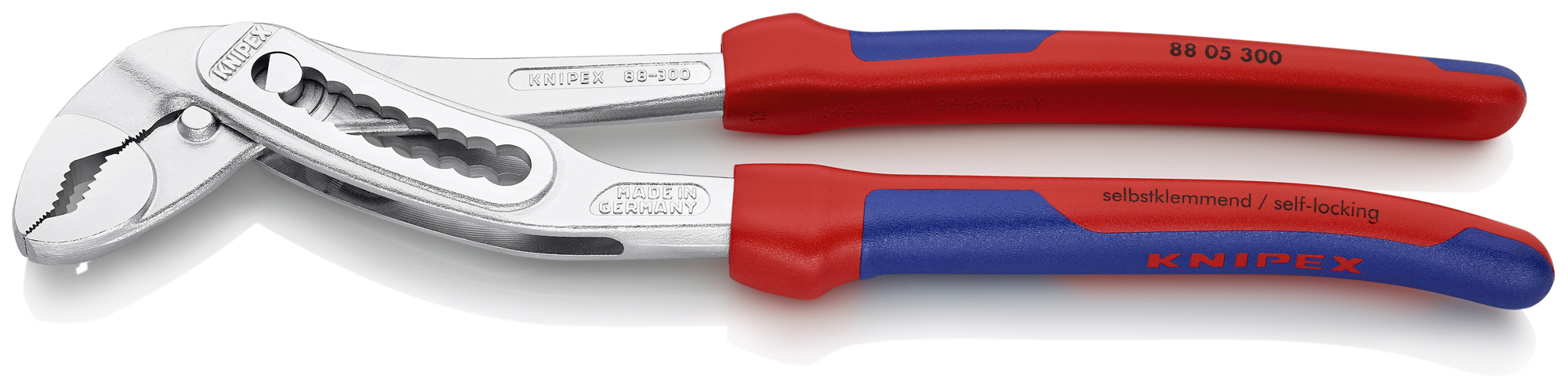 Alligator Water Pump Pliers, 12 in., Multi-component, Chrome Plated
