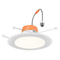 RT561A1200ST9SC3BAWHE26/62873 Screw Base LED Downlight, 13 W, E26 Lamp Base, 1200 Lumens