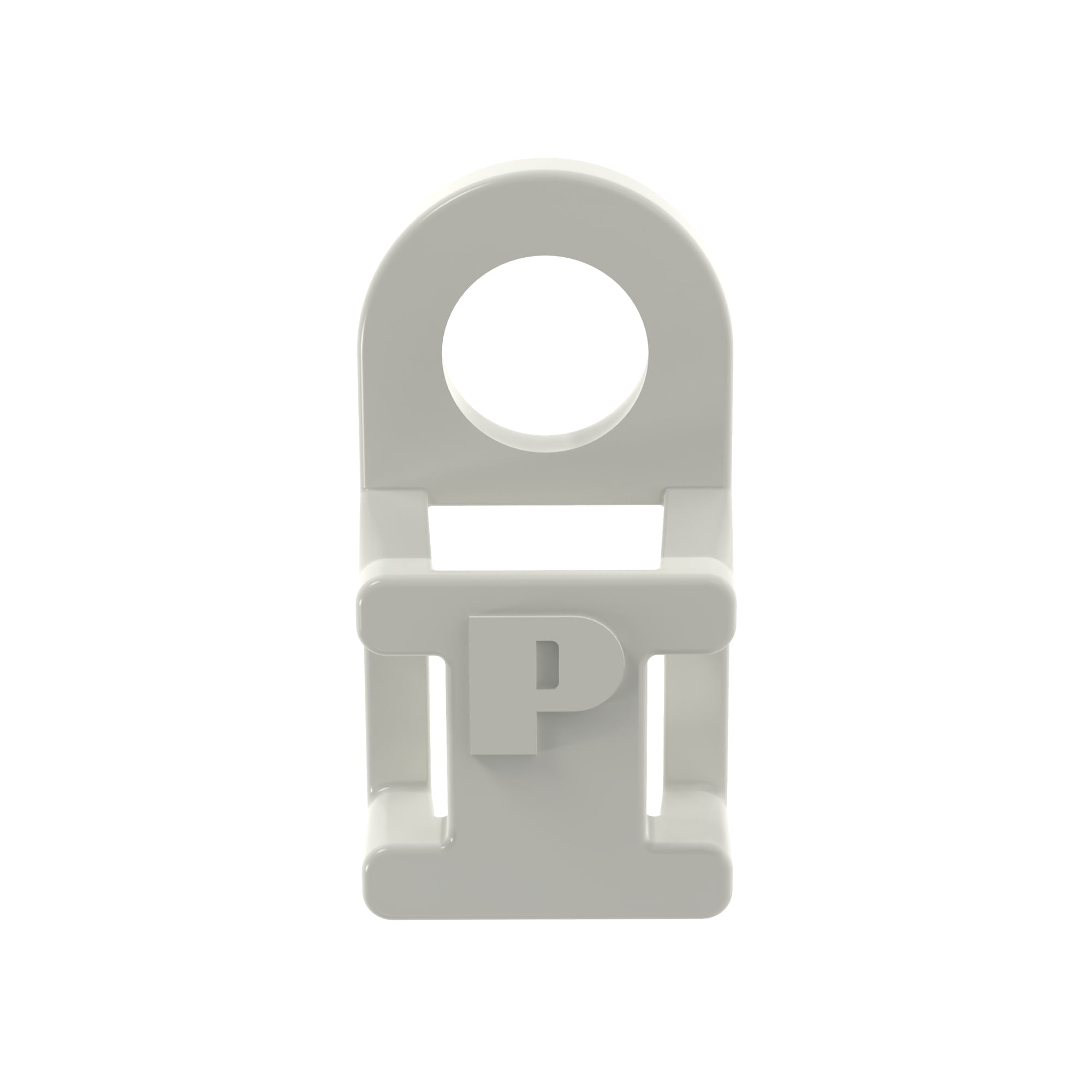 Super-Grip SGTA1S8-C Cable Tie Mount, Natural, PA 6.6, Screw, 0.8x0.37", PK100