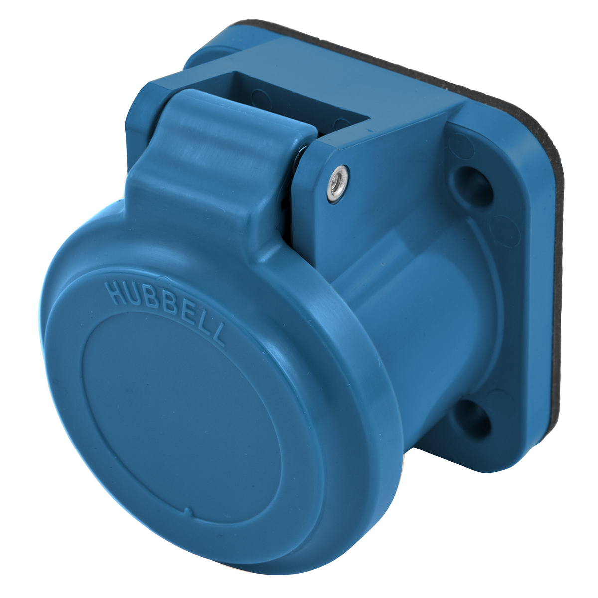 HBLNCABL 16 Series Weatherproof Surface Mount Protective Lift Cover, #1, For Use With 300/400 A, 600 V AC/250 V DC 1-Pole and Temporary Power Device, Nylon/PBT, Blue