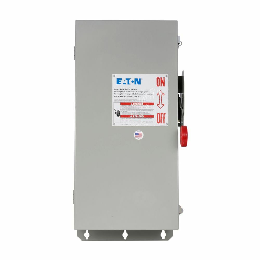 DH263UWK316 Non-Fusible Safety Switch, 100 A, 2 Poles