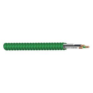 55574101 Type MCAP HCF Armor Cable, Coil Packaging, 600 V AC, (3) 12 AWG Solid Copper Conductor, 250 ft L
