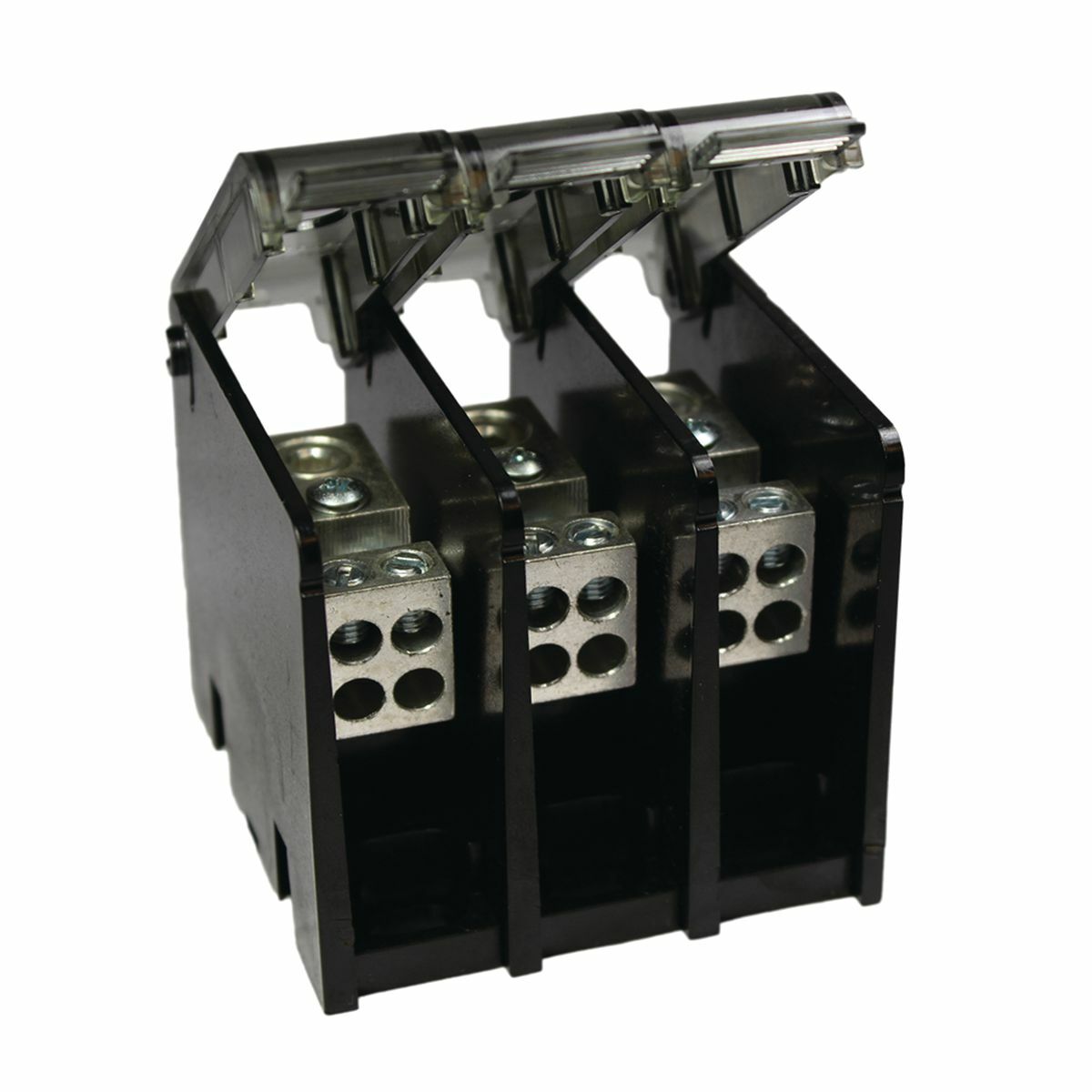 BDBLHC115003 Large Type BDB Power Distribution Block, 600 V AC, 380 A, 3 Poles, 4 AWG to 500 kcmil Wire, Aluminum Alloy