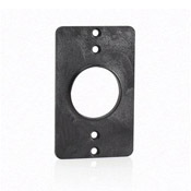 3052-E Standard Receptacle Cover Plate, 3.65 in L x 2-1/4 in W, Thermoplastic