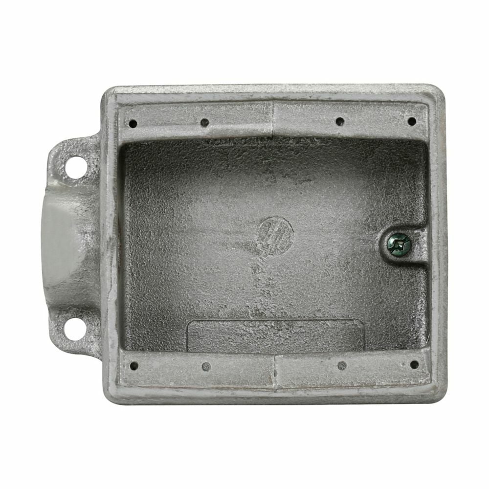 FSE22 Condulet Type FSE 1-Entry Shallow Conduit Device Box With Mounting Lug and Ground Screw, Feraloy Iron Alloy, 2 Gangs, 4-5/8 in W x 1-7/8 in D x 5-3/16 in H