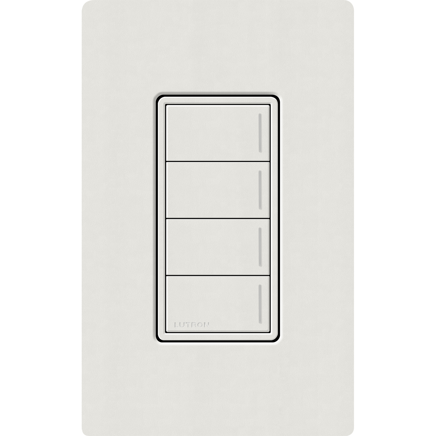RRST-W4B-LG Sunnata RF 4-Button Wall Keypad for RA3 Systems, Neutral Required, 120-277V, Lunar Gray