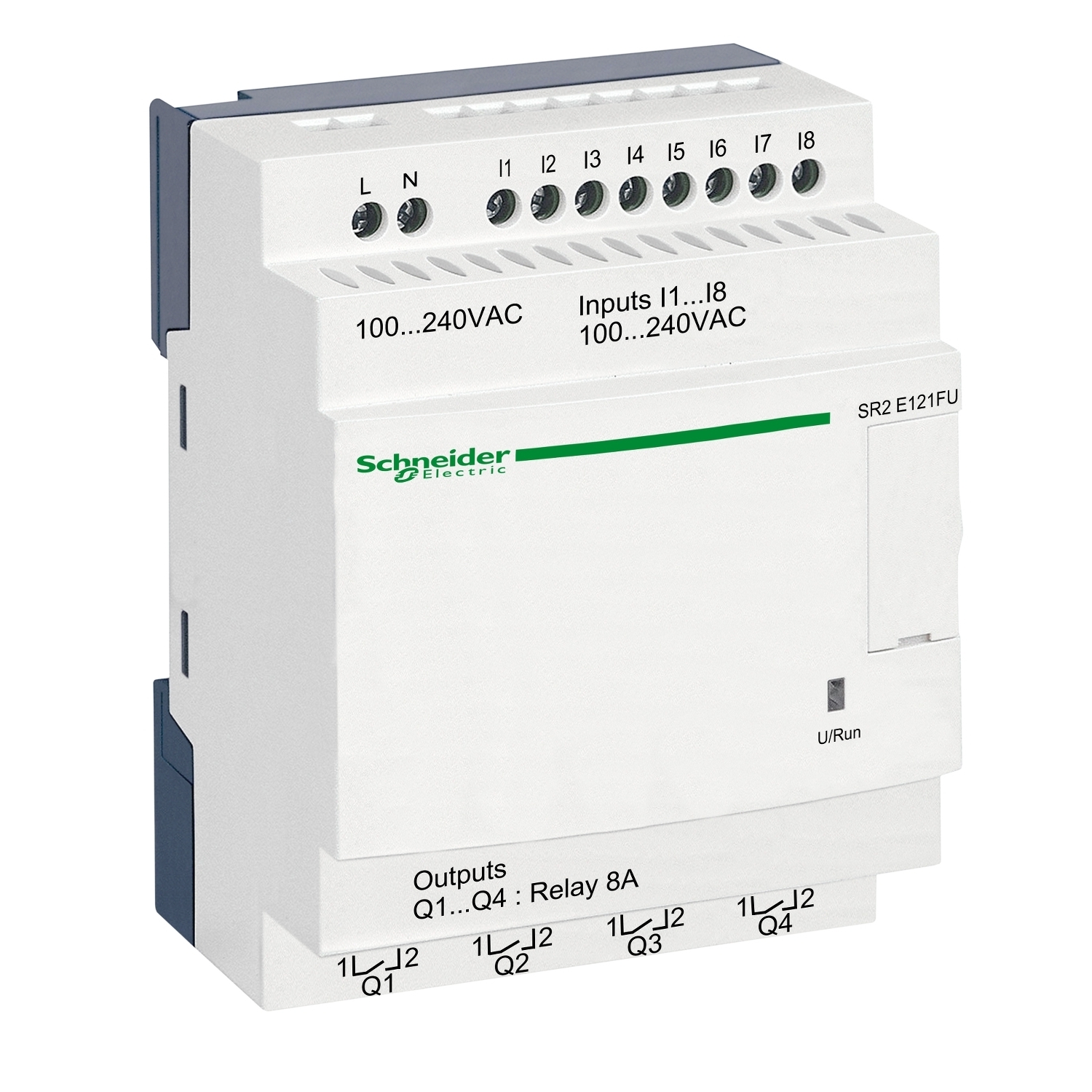 SR2E121FU Zelio Logic Compact Smart Relay, 12 Inputs, 12 Outputs
