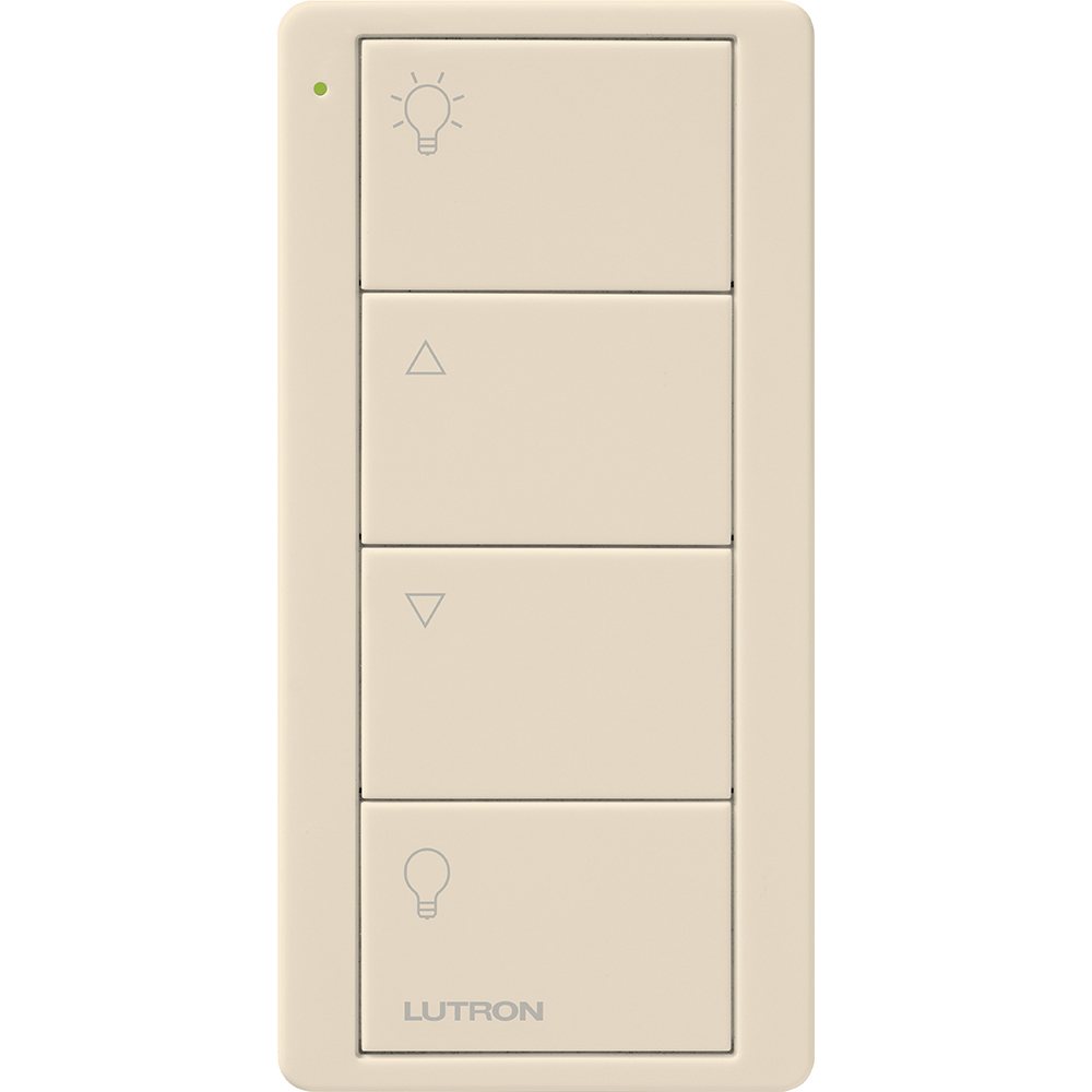 PJ2-4B-LA-L01P 4-Button Zone Control Pico Smart Remote with Light Icons, Light Almond