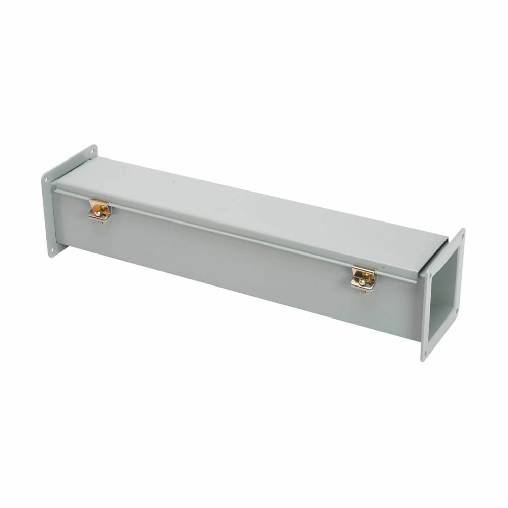 44120-12LW Straight Section Wiring Trough, 120 in L x 4 in W x 4 in H, Hinged/Latched Cover, Steel