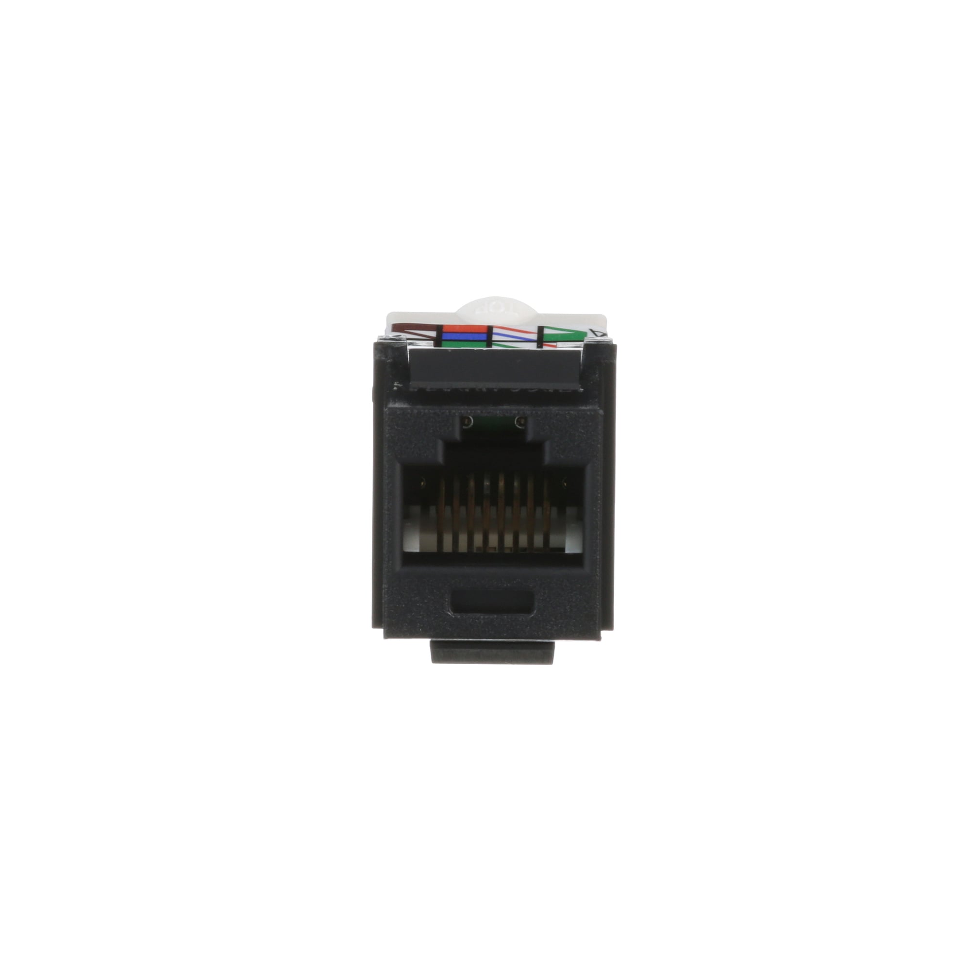 UTP RJ45 Cat 6 Keystone Jack Module, Black
