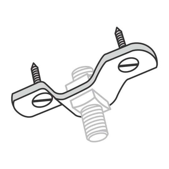 U579-3/8 Superstrut Ceiling Flange, Malleable Iron, Electro-Galvanized