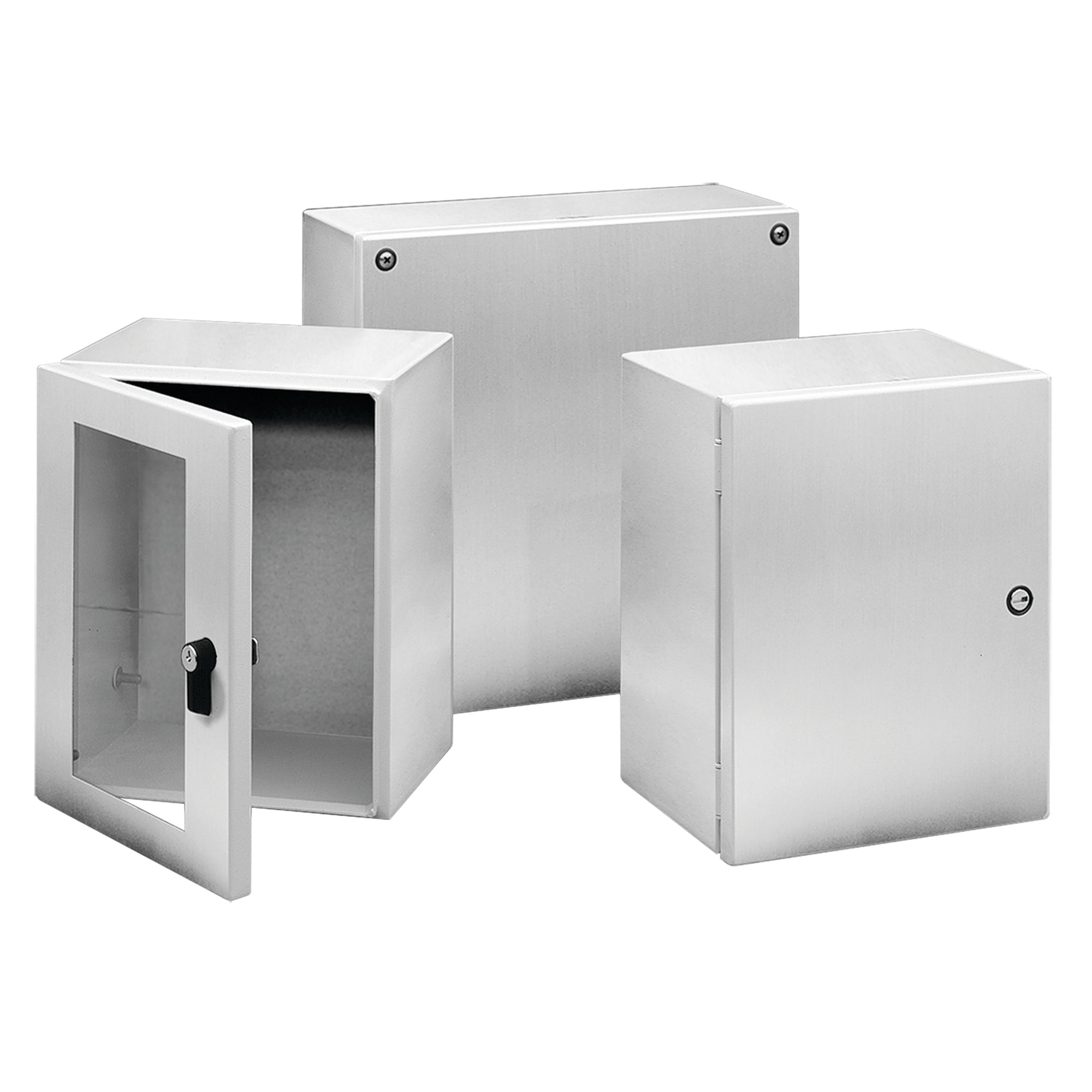 LSC252015SS6 InLine A54S Instrumentation Enclosure, 250 mm L x 200 mm W x 150 mm D, NEMA 4X/IP66 NEMA Rating, 316L Stainless Steel