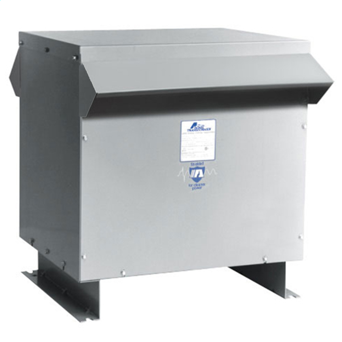 T3075K0023B Isolation Ventilated Dry Distribution Transformer, 480D V AC Primary, 240D/120 VAC Secondary, 75 kVA Power Rating, 60 Hz, 3 Phase