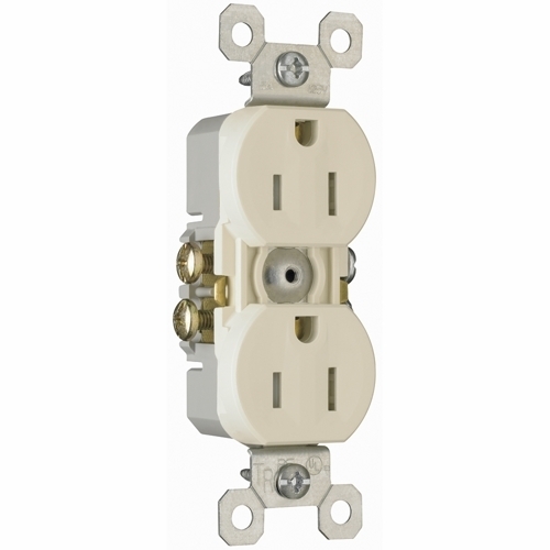 3232TRLA Trademaster 15 Amp 125V Duplex Receptacle, Light Almond