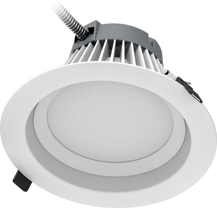 C8R33940UNVW C Series Round Recessed Downlight, 31.9 W Fixture, 8 in Ceiling Opening, 120 to 277 VAC, Die Cast Aluminum Housing