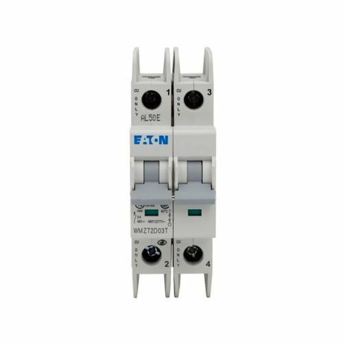 WMZT2D05 Current Limiting Miniature Circuit Breaker, 277/480 V AC, 5 A, 10/15 kA Interrupt, 2 Poles, Thermal Magnetic Trip