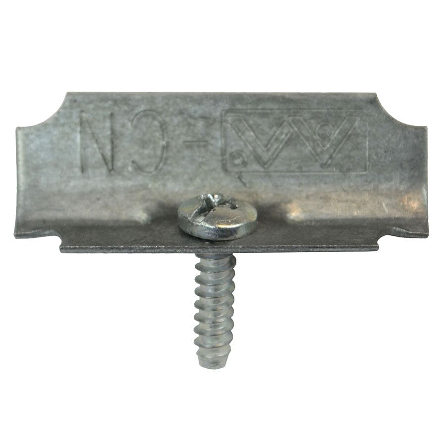 WIRE-CLAMP Wire Clamp, For Use With Fiberglass Wall and Ceiling Box, Bare Metal Insulation, Sheet Metal Stamping Construction, Steel, Silver