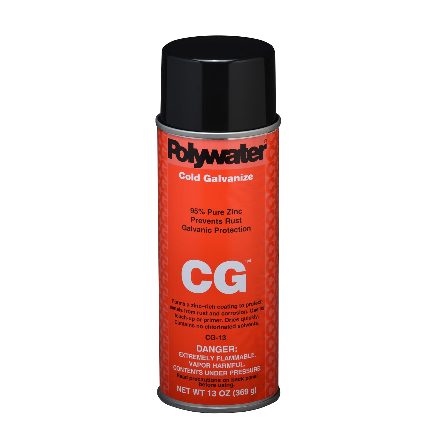CG-13 Cold Galvanizing Spray With Spray Nozzle, 16 oz, Gray, 10 to 15 sq-ft, Zinc
