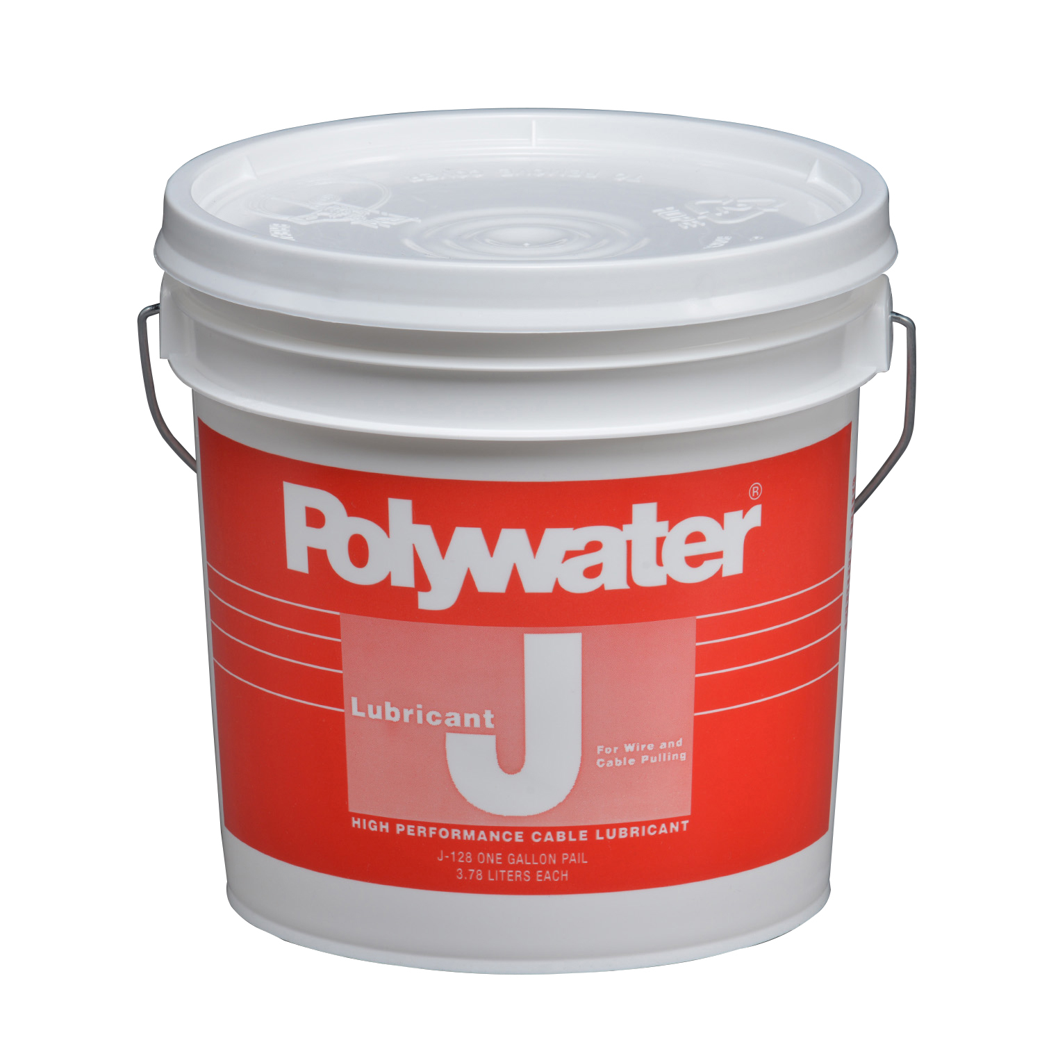 J-128 High Performance Wire and Cable Pulling Lubricant, 1 gal Pail, Stringy Gel Form, Cream, 1