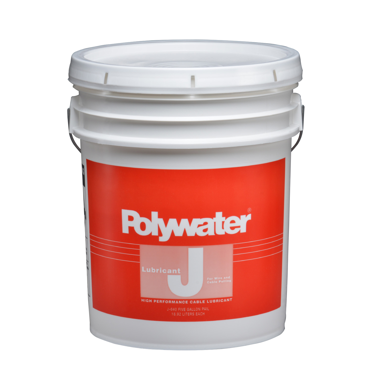 J-640 High Performance Wire and Cable Pulling Lubricant, 5 gal Pail, Stringy Gel Form, Cream, 1