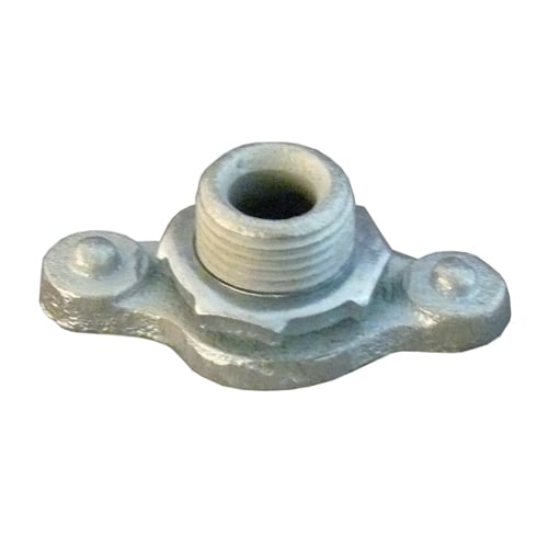 NBFS-38M Open No Bolt Fixture Stem, For Use With Rigid Conduit/IMC, 3/8 in Male x 1/8 in Female, 8 lb Capacity, Malleable Iron