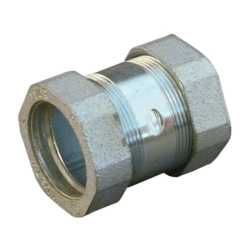 NTCC-150 Threadless Compression Coupling, 1-1/2 in, For Use With IMC/Rigid Conduit, Malleable Iron