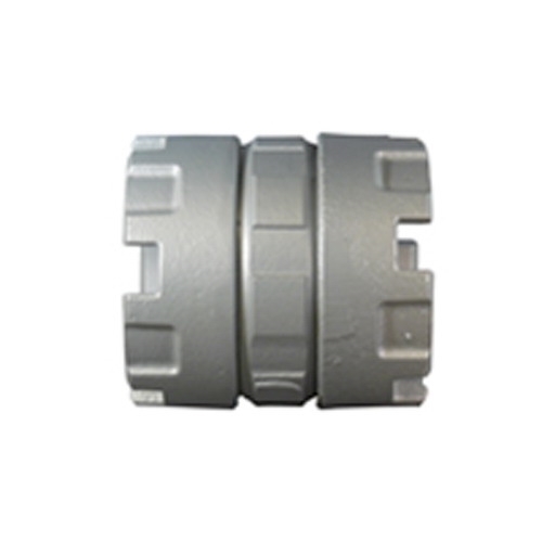 Coupling, 4 inch, Malleable Iron, Zinc Electroplated