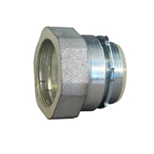 RNTC-125 Insulated Throat Compression Connector, 1-1/4 in Trade, For Use With Threadless IMC/Rigid Conduit, Steel