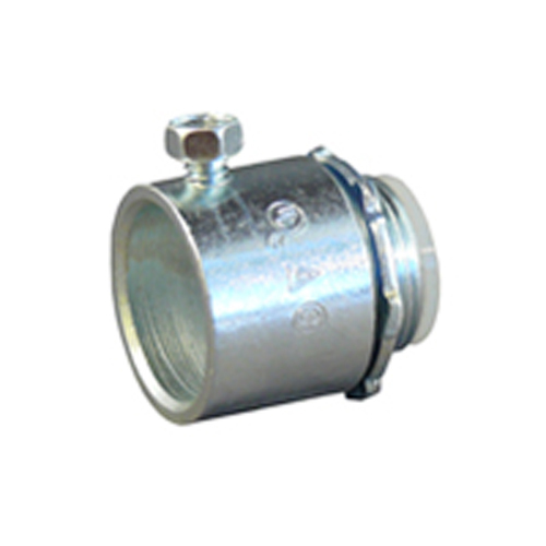 SRNTC-50 Insulated Throat Compression Connector, 1/2 in Trade, For Use With Threadless IMC/Rigid Conduit, Steel