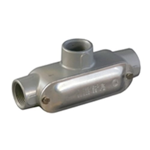T-125ACGA Unilets Type T Conduit Outlet Body With Cover and Gasket, 1-1/4 in Hub, Form 85 Form, 34.8 cu-in Capacity, Pressure Cast Aluminum, Epoxy Powder Coated