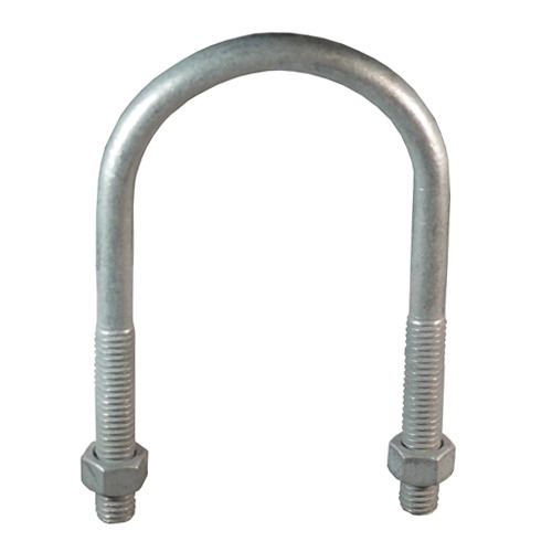 Right Angle Conduit Clamp with Nuts, 3/4 inch, Malleable Iron, Mechanically Galvanized