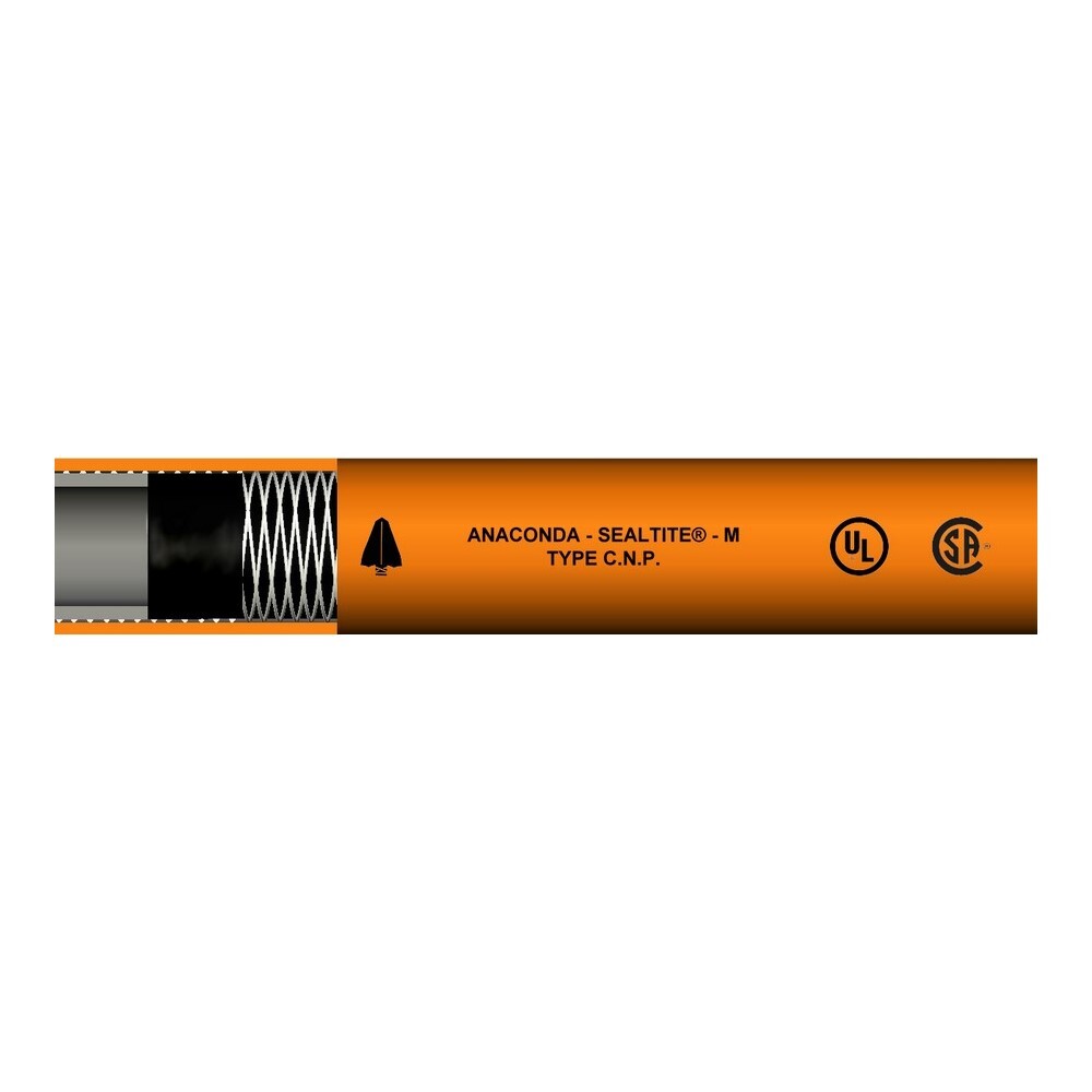 38641 Type A CNP Liquid Tight Flexible Non-Metallic Conduit, 1-1/4 in Trade, 1.37 to 1.395 in ID x 1.8 to 1.825 in OD, 50 ft/Carton L, Thermoplastic PVC