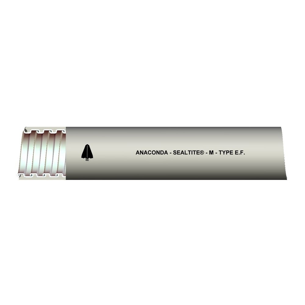 39431 Type EF Standard Liquid Tight Flexible Metal Conduit, 1 in Trade, 1.03 to 1.055 in ID x 1.29 to 1.315 in OD, 100 ft Carton L, Thermoplastic PVC/Steel