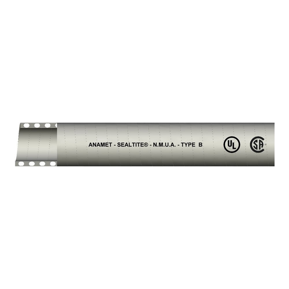 39761 Type B NMUA Liquid Tight Flexible Non-Metallic Conduit, 2 in Trade, 0.622 to 0.64 in ID x 0.82 to 0.84 in OD, 50 ft/Coil L, Thermoplastic PVC