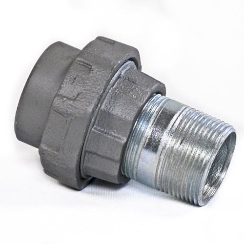 Rigid/IMC Conduit Union, 4 inch, Malleable Iron, Male x Female