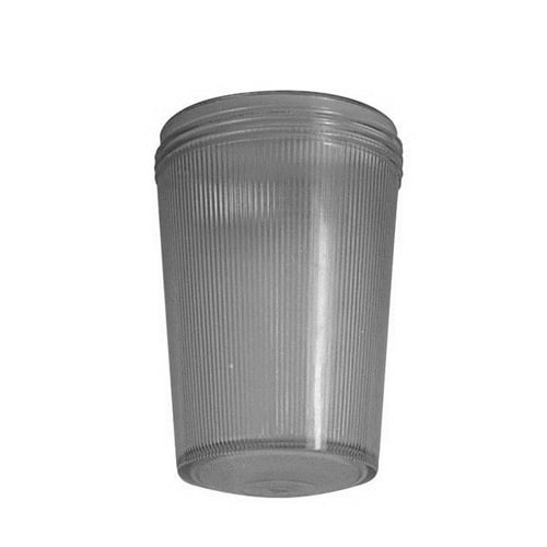 VPGL-2HR Unilet Stylmaster Heat Resistant Light Fixture Globe, Cylindrical Shape, 200 to 300 W Lamp, For Use With Stylmaster Enclosed and Gasketed 200 to 300 W PS30 Medium Base Incandescent Lighting Fixture