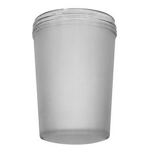 Stylmaster; Flat Bottom Cylindrical Coated Tuff-Skin ; Glass Globe; Prismatic Glass