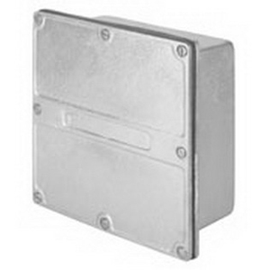 W Series WYR Outside Flanged Recessed Cover Junction Box; 4 Inch Width x 4 Inch Depth x 4 Inch Height, Hot Dip Galvanized