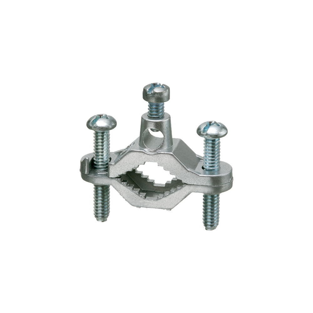 720Z Bare Wire Ground Clamp, 8 to 2 AWG Conductor, Die Cast Zinc