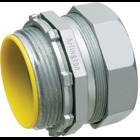 Zinc die-cast EMT compression connector. concrete tight and rain tight. Trade Size 2-1/2". Insulated Throat.